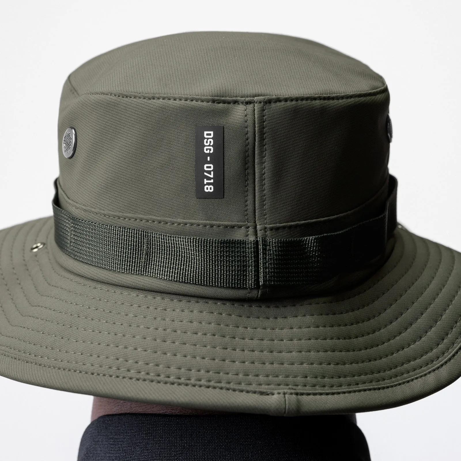 0718. Waterproof Vented Boonie Hat - Dark Olive