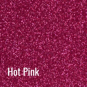 12" Hot Pink Siser Glitter Heat Transfer Vinyl (HTV)