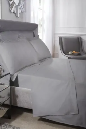 400 Thread Count Cotton - Extra Deep Fitted Sheet in Silver Grey