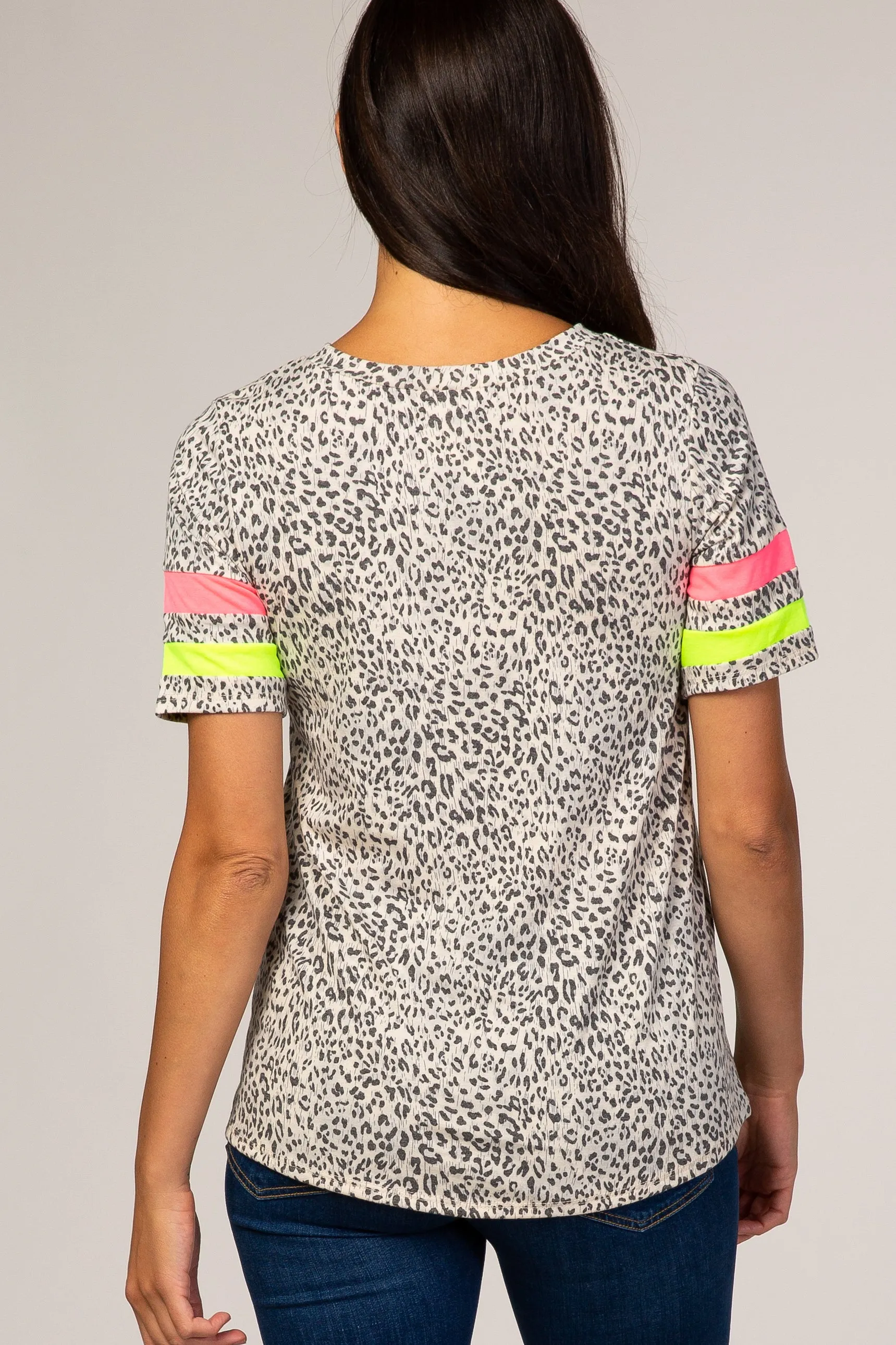 Animal Print Short Sleeve Tee