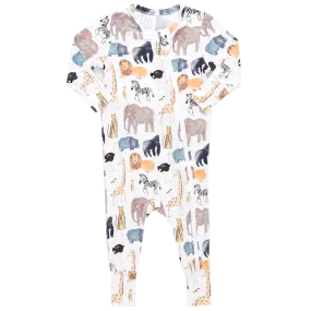 Baby Bamboo Romper - Animals of Africa