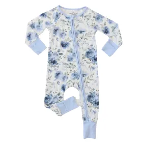 Bailey's Blue Floral Convertible Zip Romper