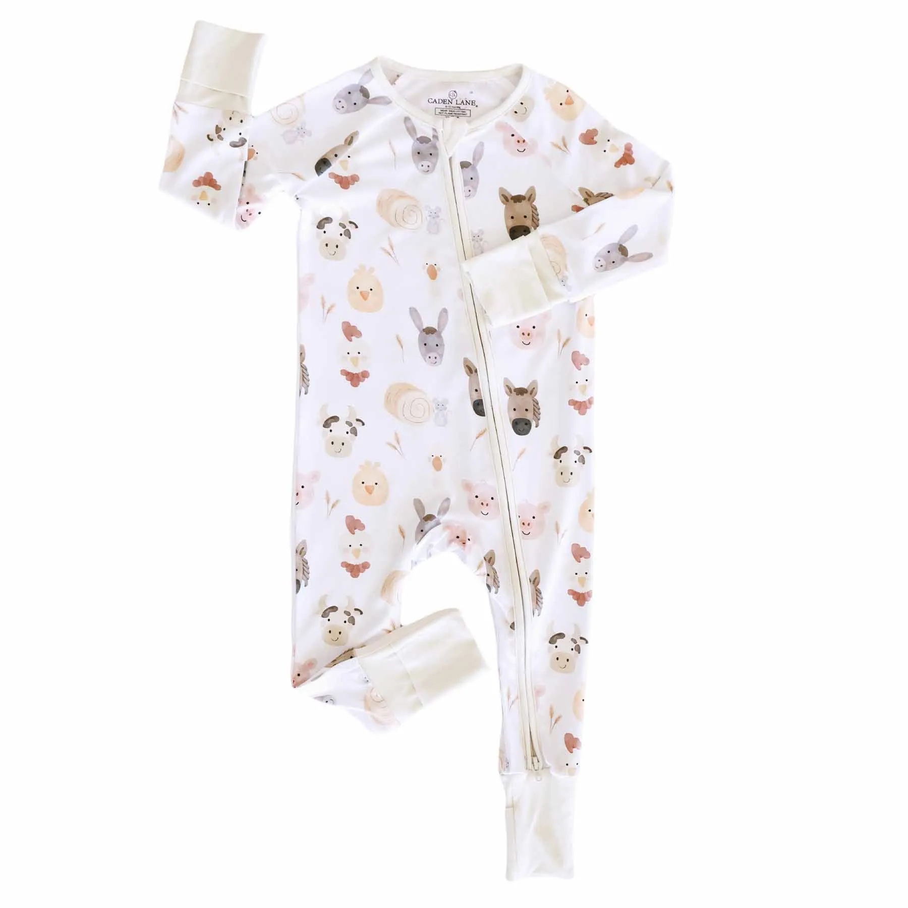 Barnyard Buddies Convertible Zip Romper