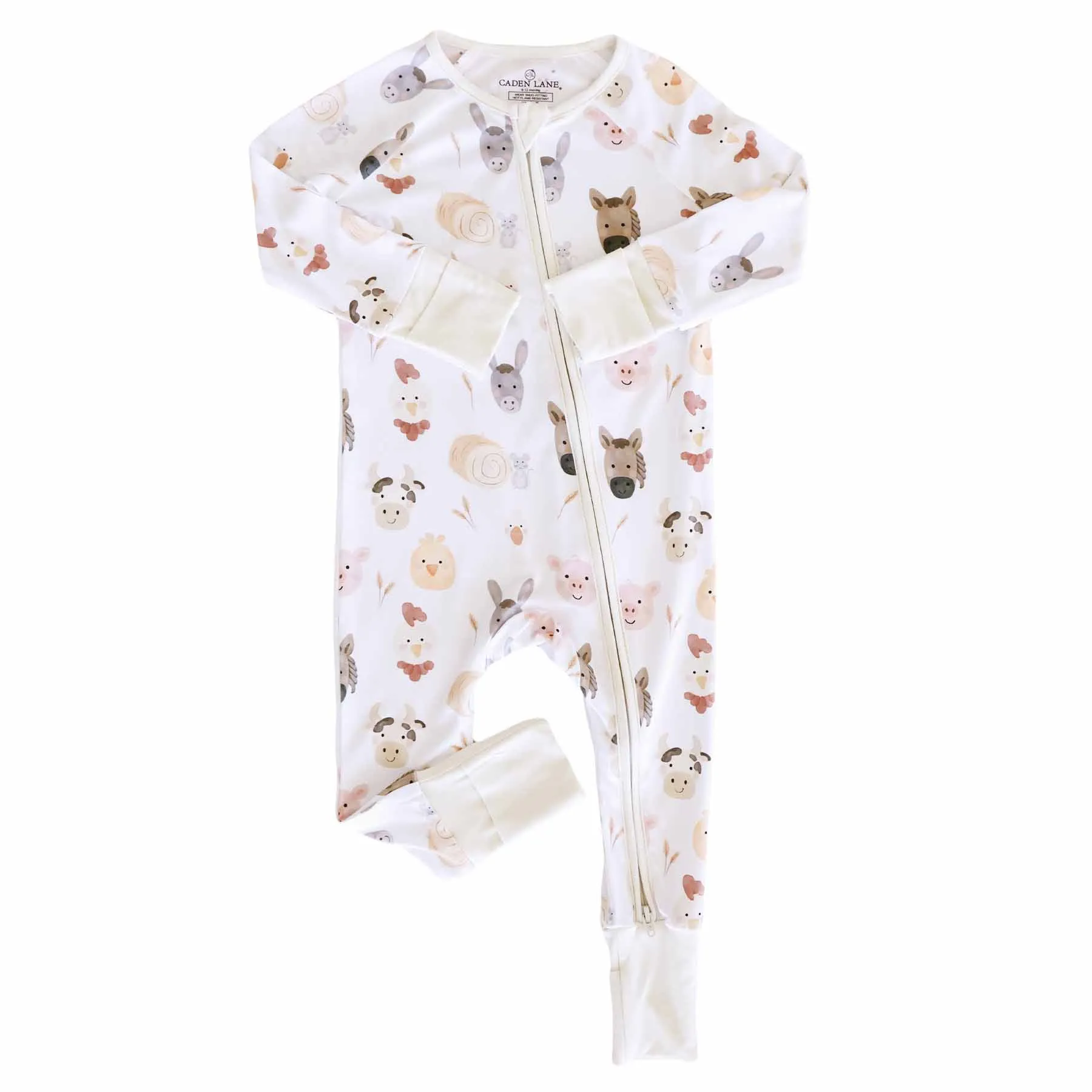 Barnyard Buddies Convertible Zip Romper