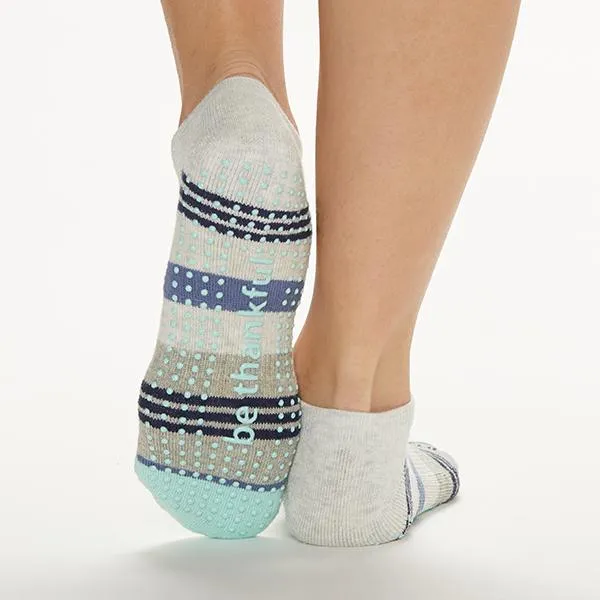 Be Thankful - Mia Bermuda Grip Socks (Barre / Pilates)