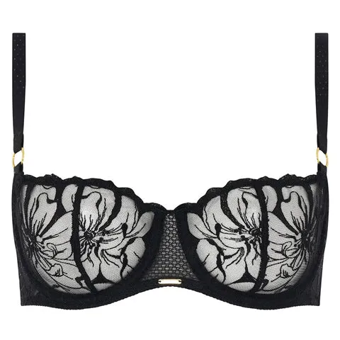 Chantelle Fleurs Demi Bra Black