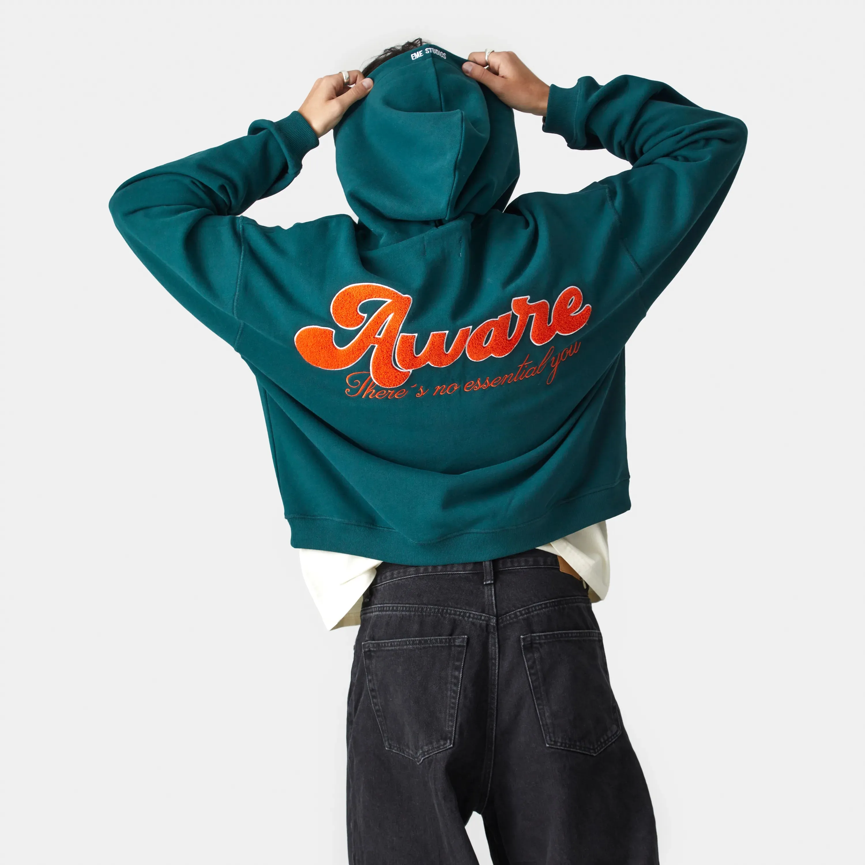 Connection Petrol Oversized Hoodie