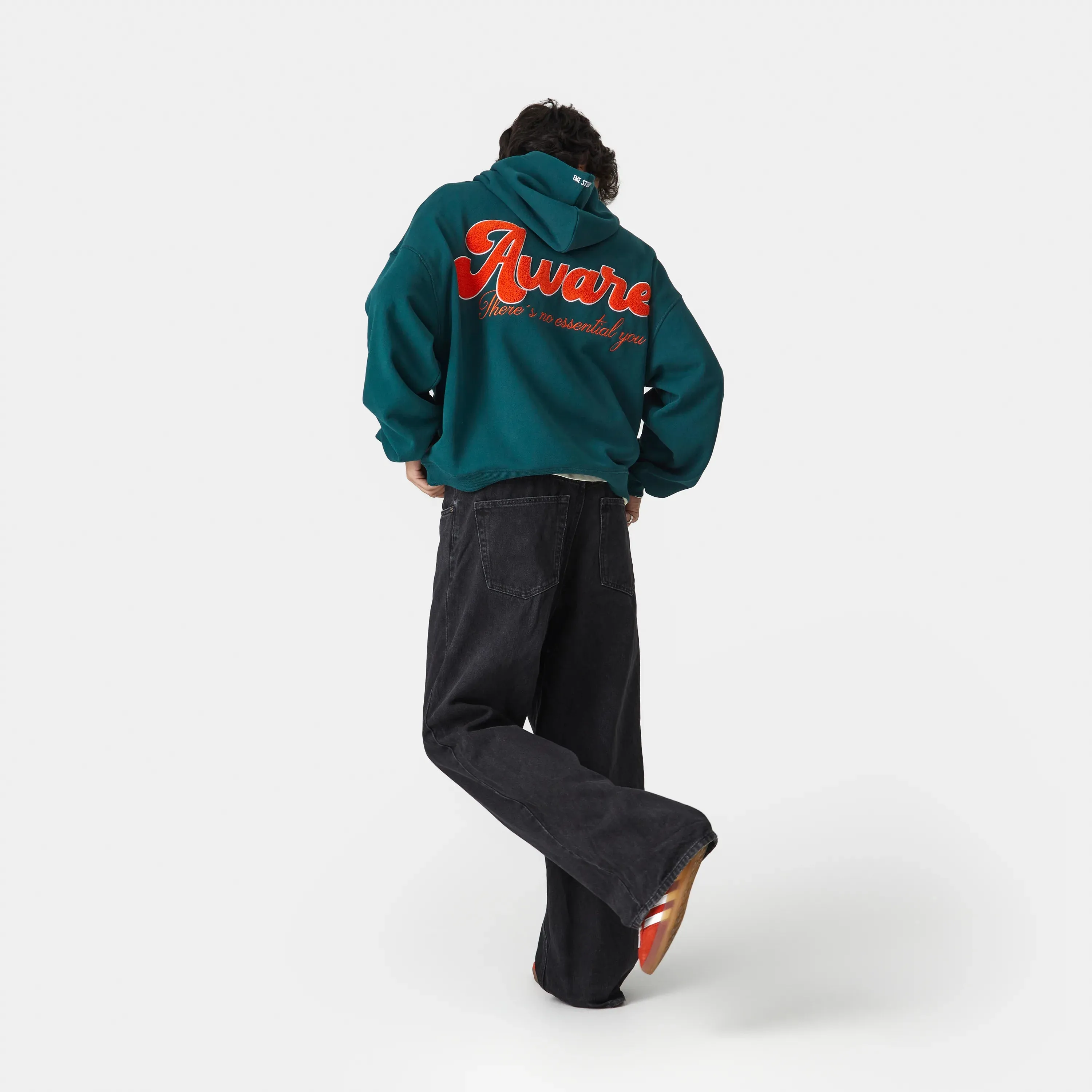 Connection Petrol Oversized Hoodie