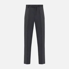 Dark Grey Pinstripe Edward Trousers