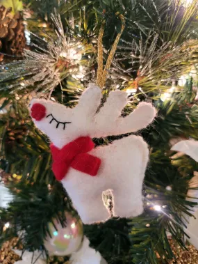 Felt Reindeer Ornament