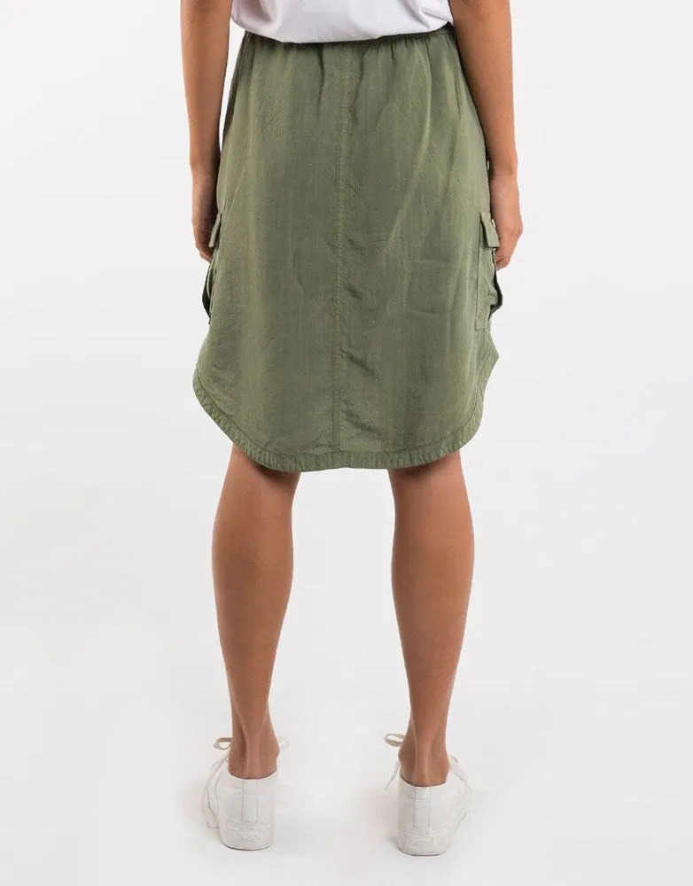 Foxwood Upstate Cargo Skirt Khaki