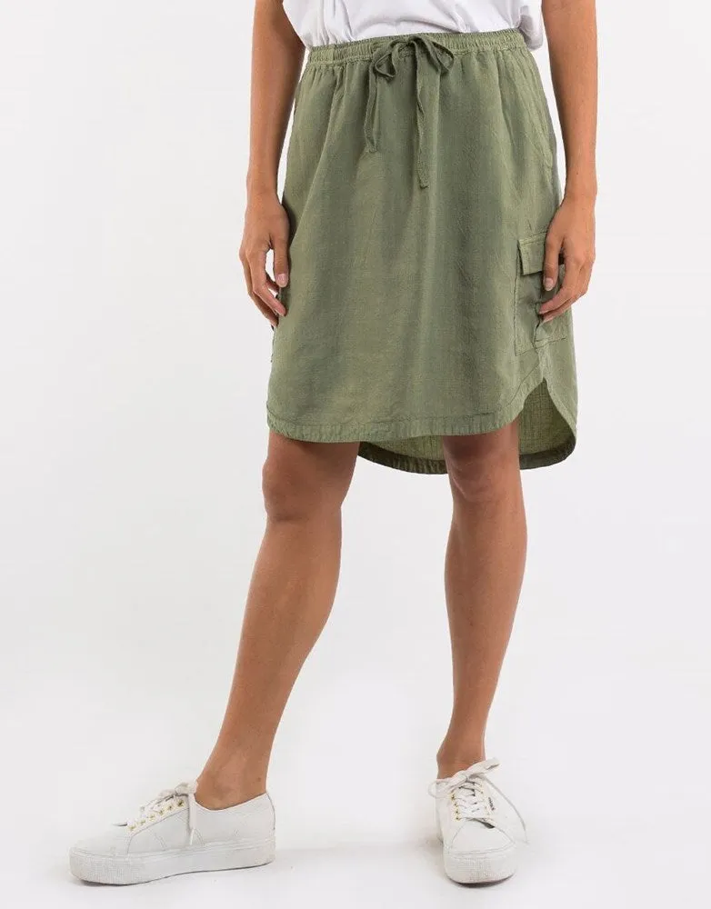 Foxwood Upstate Cargo Skirt Khaki