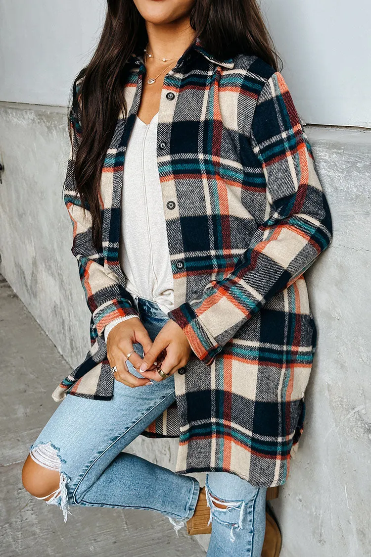 Hollie Flannel Jacket - Taupe