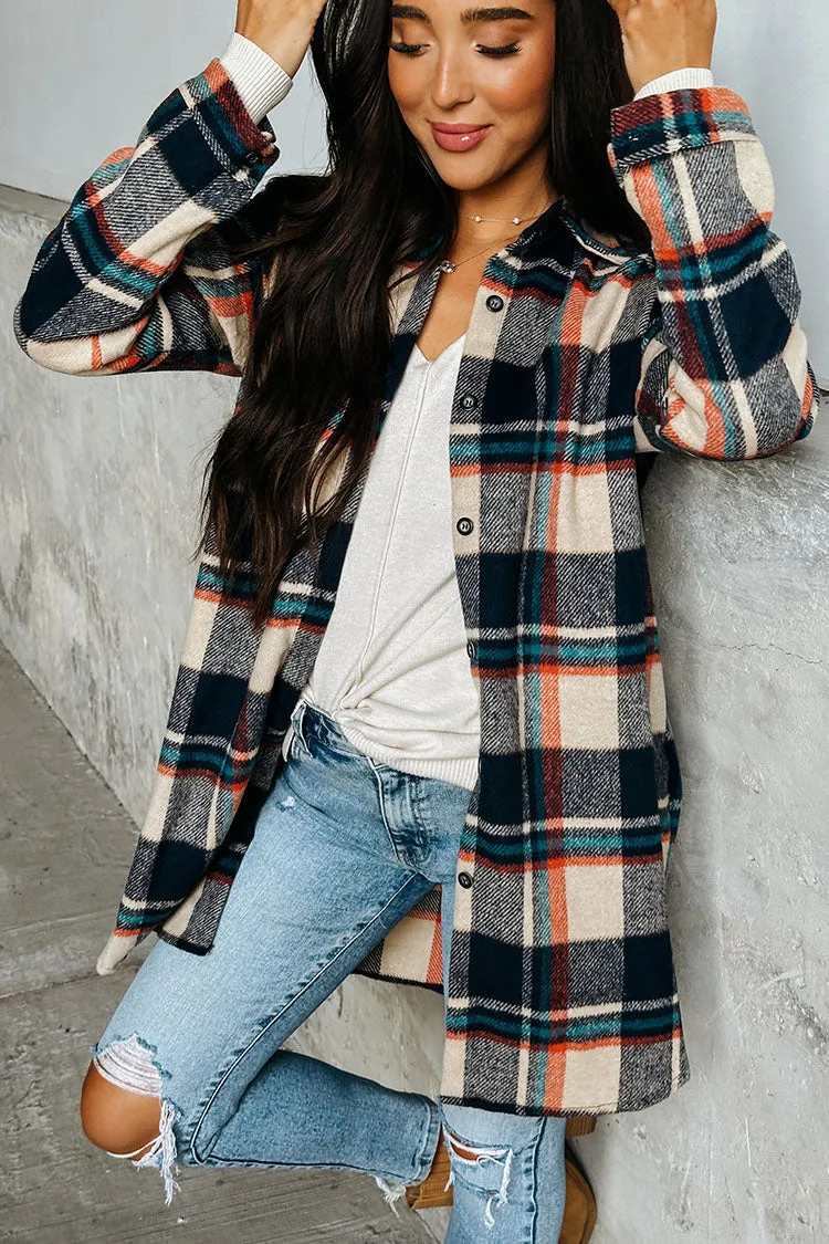 Hollie Flannel Jacket - Taupe