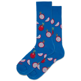 HOTSOX Men's Dragon Fruit Crew Socks