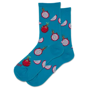 HOTSOX Women's Dragon Fruit Crew Socks