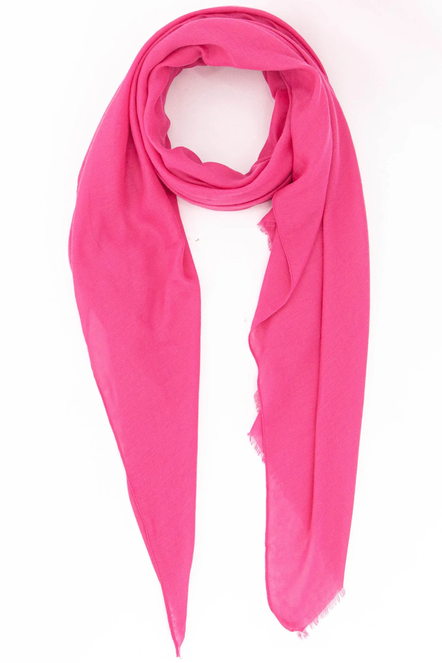 Lightweight Hot Pink Scarf