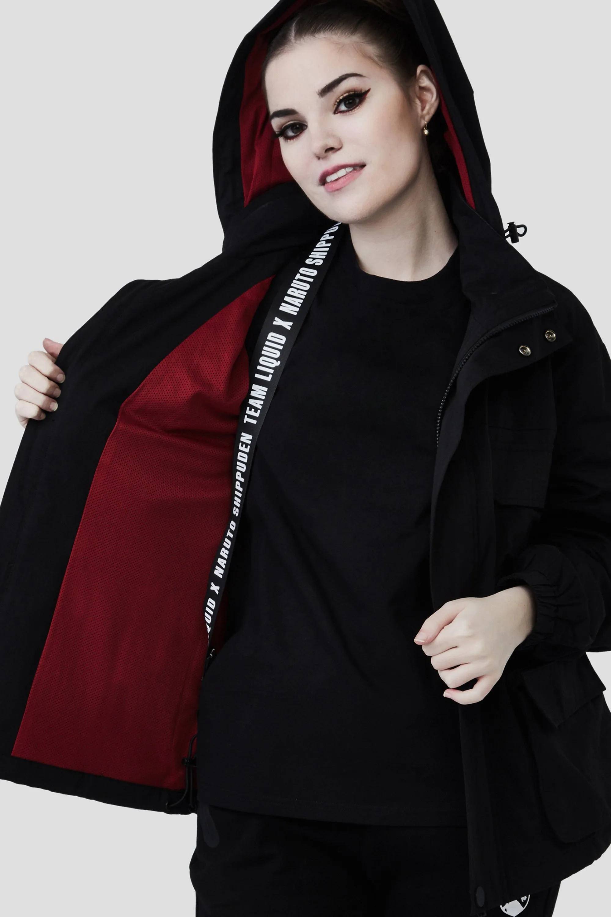 LIQUID X NARUTO AKATSUKI TSUKUYOMI ITACHI PACKABLE TECH JACKET