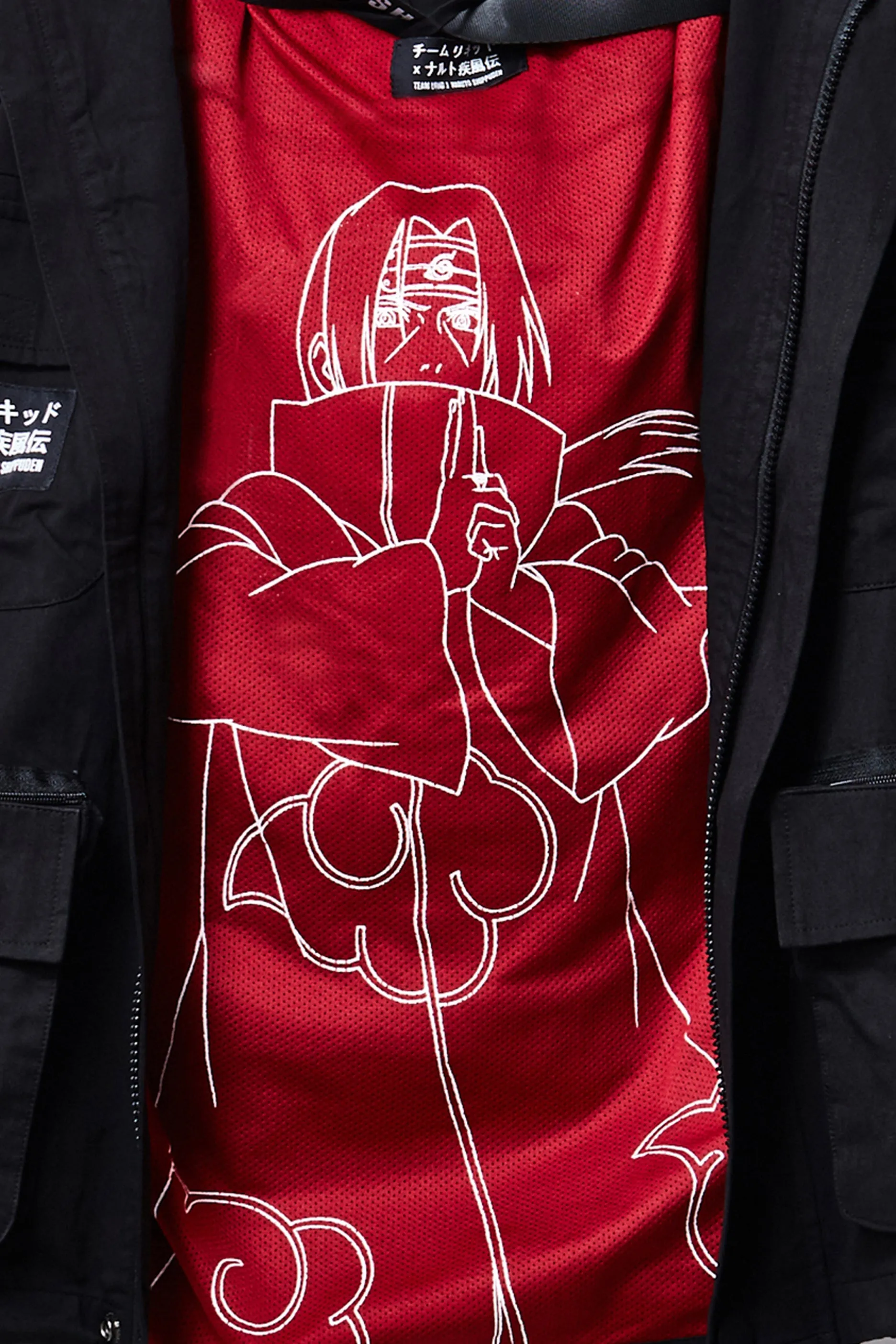 LIQUID X NARUTO AKATSUKI TSUKUYOMI ITACHI PACKABLE TECH JACKET