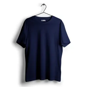 Navy Blue Plain T-shirt