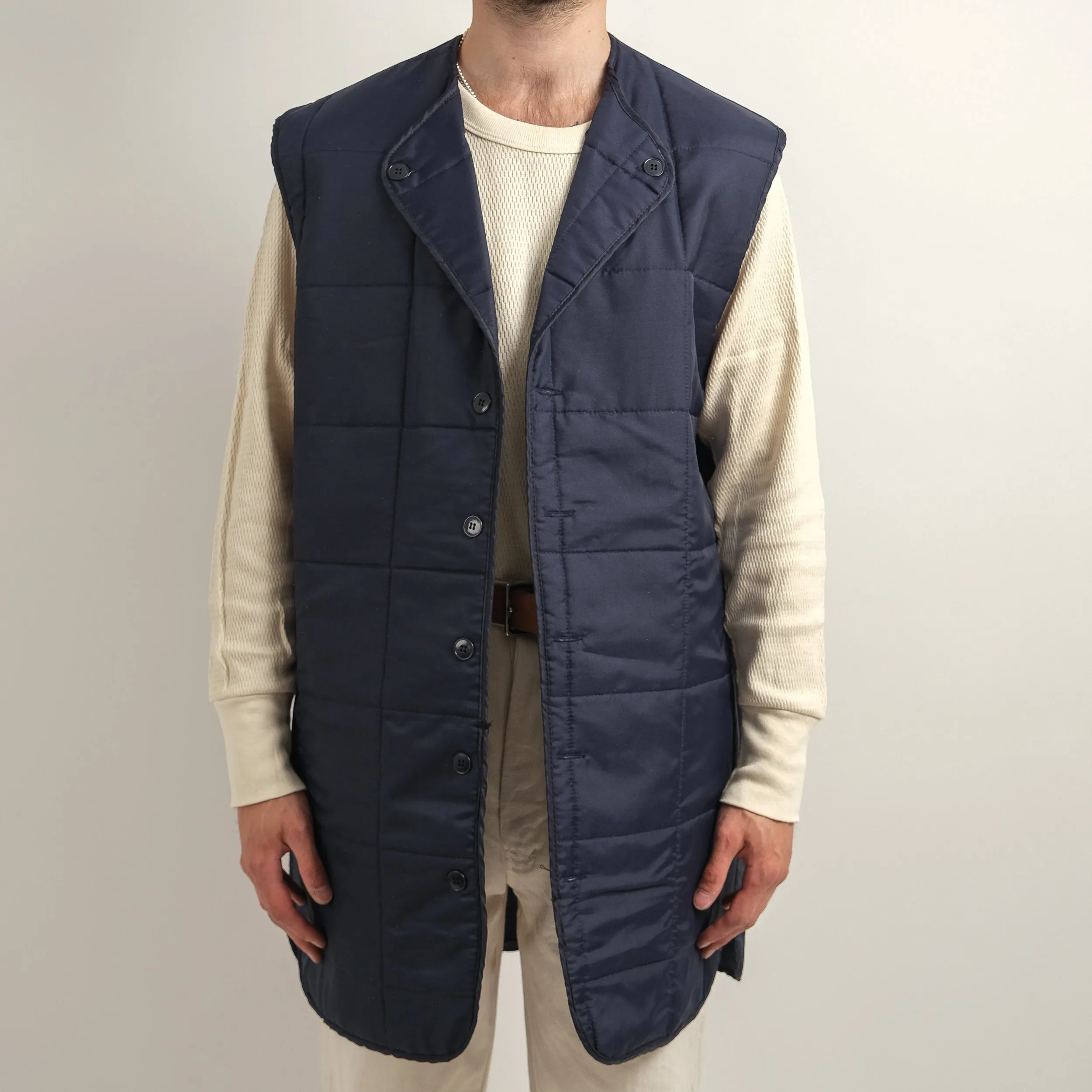 NAVY DOWN LINER VEST