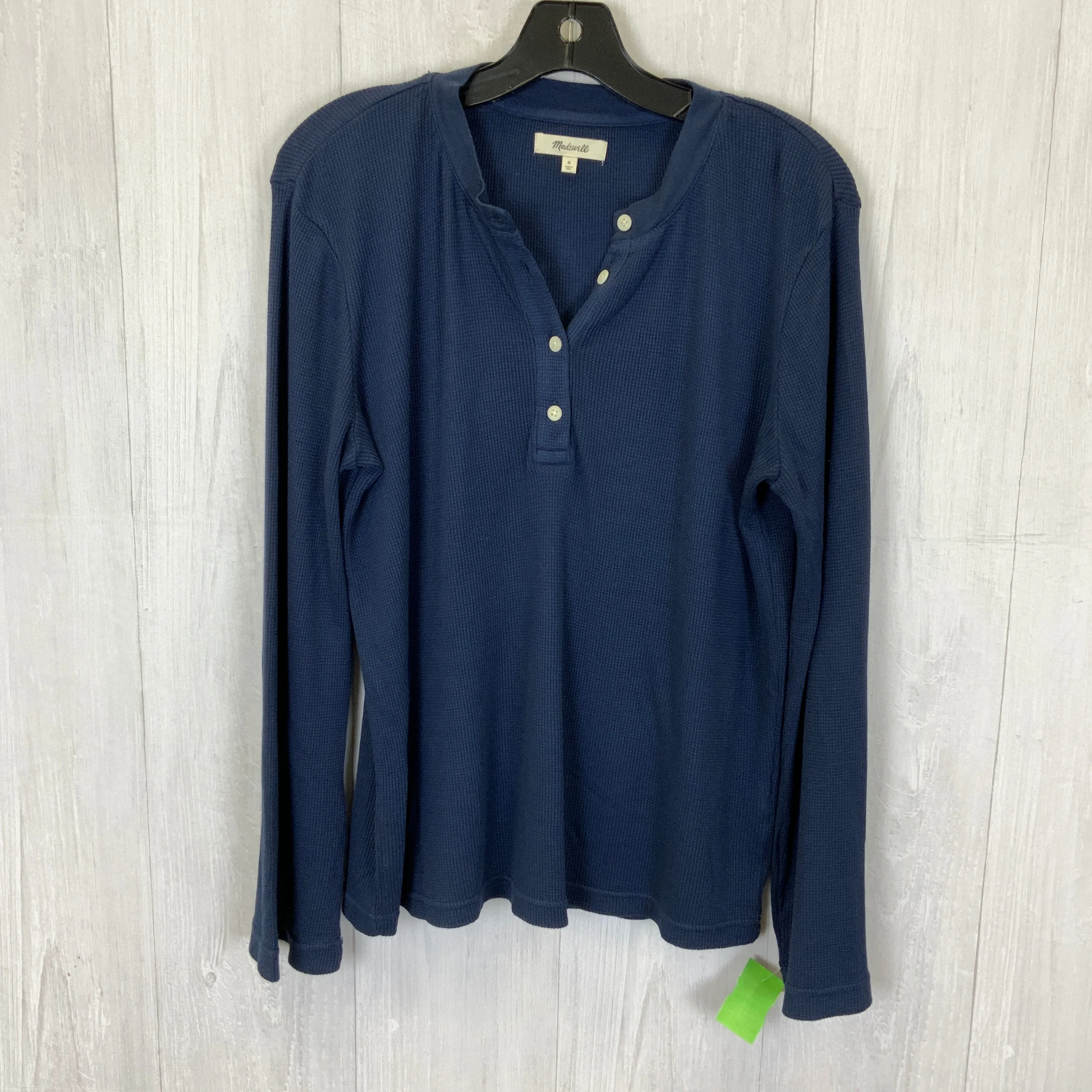 Navy Top Long Sleeve Madewell, Size M