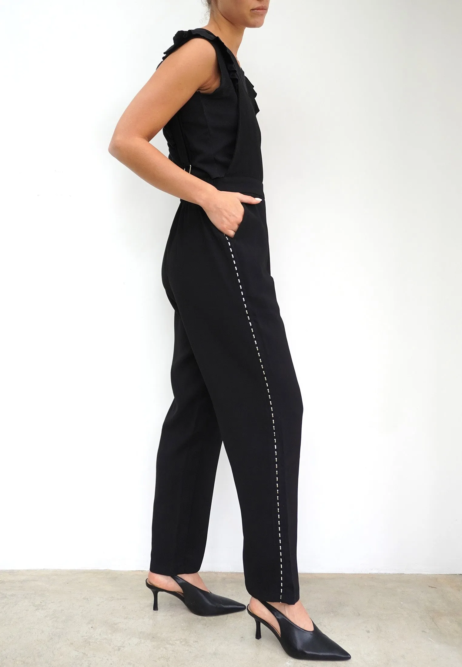 SINGULAR DUNGAREES BLACK