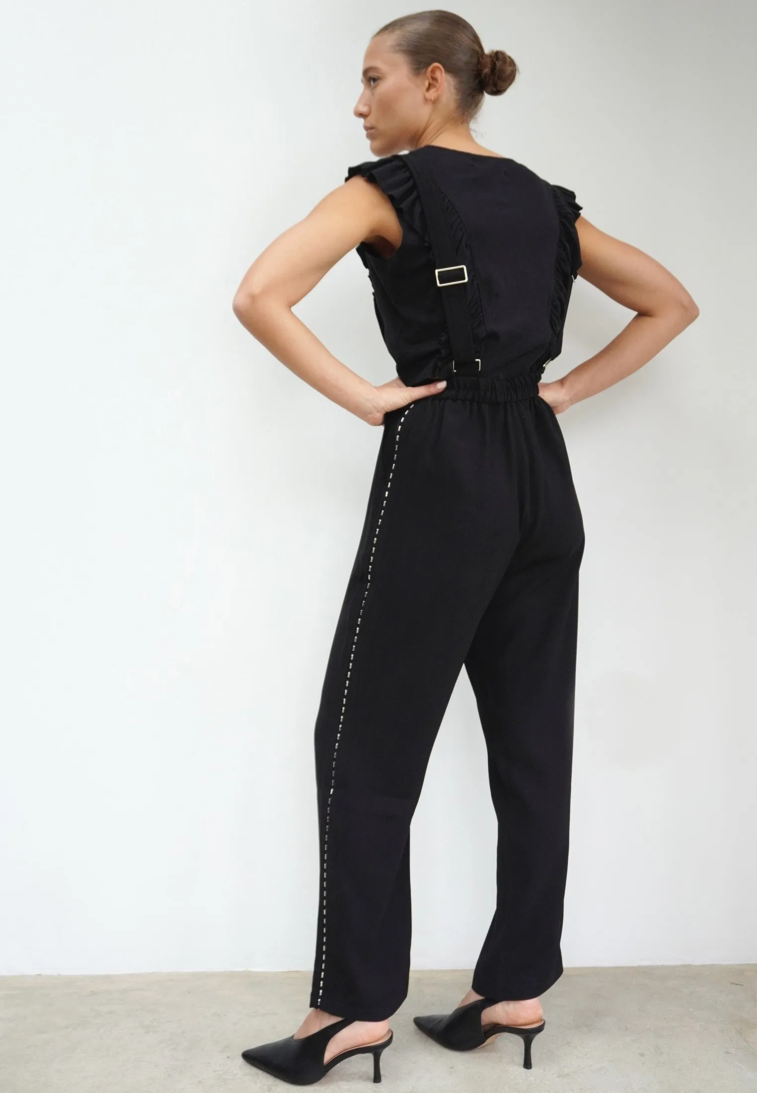 SINGULAR DUNGAREES BLACK