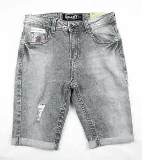 SOVIET BOYS GREY DENIM SHORTS