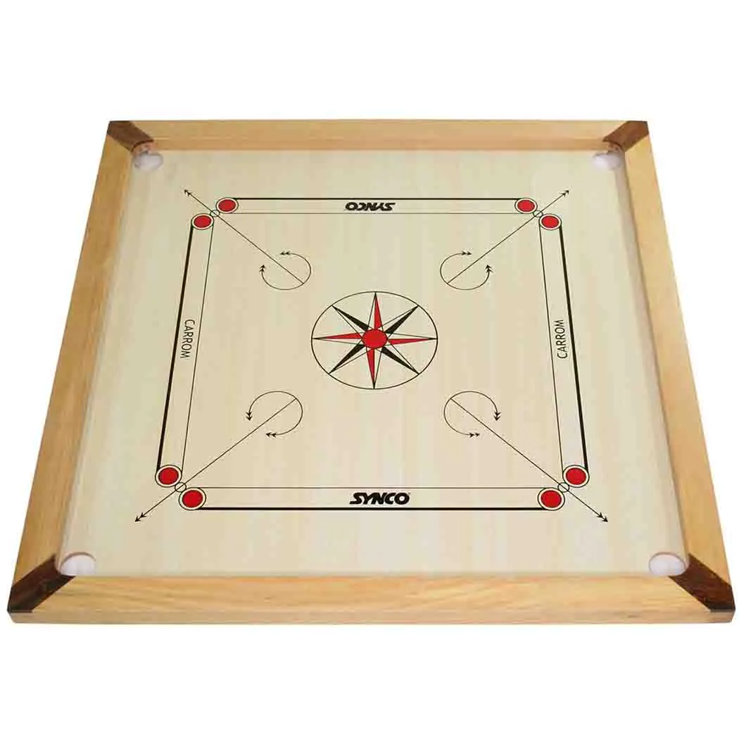 Synco Mango66 - Carrom Board - Compact & Portable